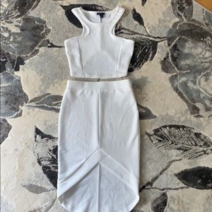 Matching two piece pencil skirt & top. In white